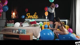 Balloon fetish fuck w/ playful Turkish hottie Anya