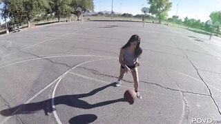 Basketball in a Park