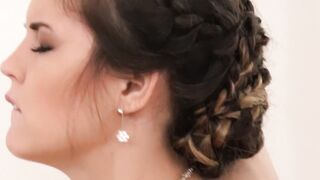 Young Mom fucks Step-Son in her Bride Dress