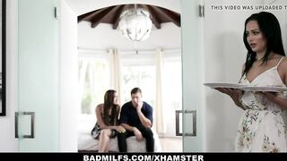 Busty Milf gets Serviced by Step-Sibling