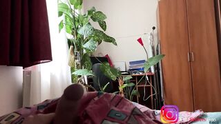 Roommate caught me masturbating and helped me finish - real amateur handjob (Not stepsister)
