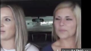 Feet Licking In Car...