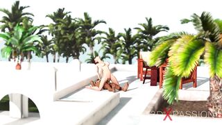 Midget Plays With A Sexy Woman In A Luxury Villa
