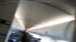 Dread Hot masturbating her boyfriend on a plane