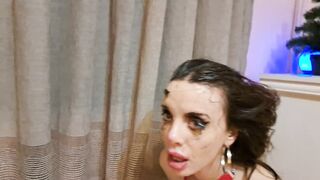 HOT SLUT HARD FACEFUCKED VERY MESSY (ORDER SIMILAR OR HARDER STUFF ON OF)