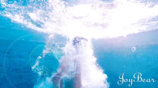 Poolside pounding with a teen