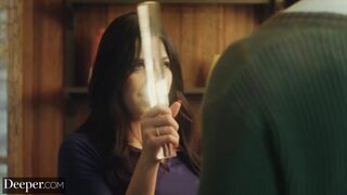 Deeper. College student Kylie seduces mild mannered tutor