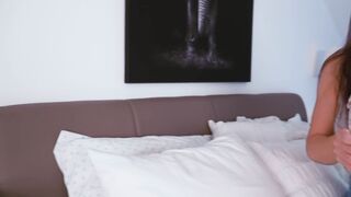 Caught step sister masturbating and fucked her