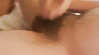 Hotel playing with big cum load. Hoping the maid walks in.