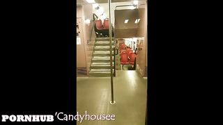 Vaginal Masturbation on the Train