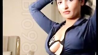 Sassy Poonam Seducing In Black Bikini And Pressing Boobs For Her Onlyfans