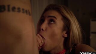 XPERVO - Blonde Beauty Rika Fane Loves Being Gagged And Used