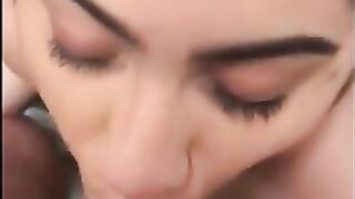 Cute BBW Sucks Dick