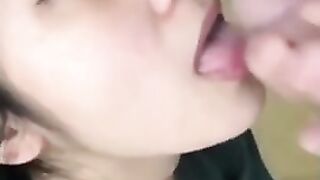 Two Vietnamese Teen Love White Cock