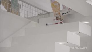 RUSSIAN BLONDE ASS FUCKED - Ella Elastic