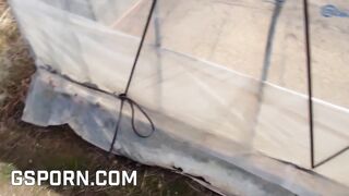 Japanese Milf Gets Fucked Outside