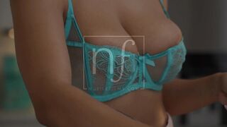 Sexy Babe Hailey Rose Asks, "Can't A Sexy Wife Bake Muffins in Lingerie for H...