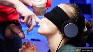 New GAME of TASTE в 4K 60fps! Blindfold and a very tasty Surprise- XSanyAny