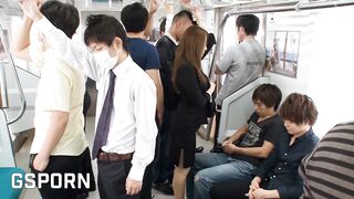 Japanese Girl Gets Gangbanged On The Subway
