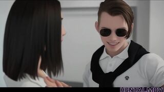 REAL LIFE HENTAI - Spoiled Student Freezes Time And Fucks Teacher