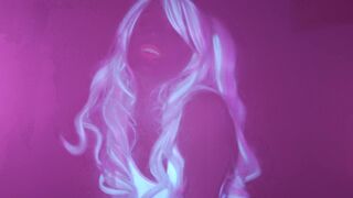 SecretCrush4K - Glowing Neon Babe Teases Your Cock With Her Perfect Body PMV