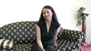 Shy Brunette Bayley Follows Instructions And Sucks That Cock