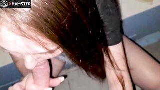 Sucked ex-boyfriend's dick while husband was at work