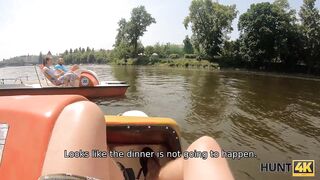 HUNT4K. Pickup artist penetrates beautiful Sofia Lee making BF stay bored