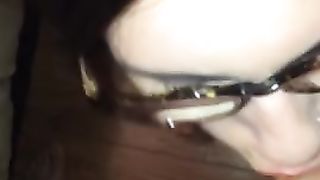 Sexy Blowjob with Slutty Glasses