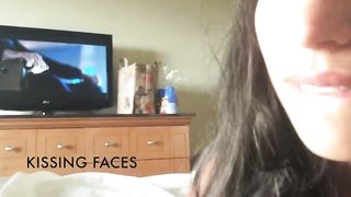 Kissingfaces - Petite Latina Jas Swallows two Fat Loads