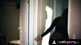 Obsessed Babe Wants Rough Sex With Stepsister's Girlfriend In Exchange For Keeping Her Secret