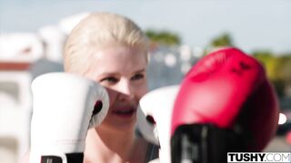 TUSHY Boxing Beauty Eliz Has Intense Anal With Trainer