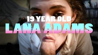 HD first POV blowjob Lana Adams TEEN sucks off dirty old man Mr.Jon