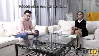 TUTOR4K. Dude doesn't need debt back he better fucks debtor's stepmom