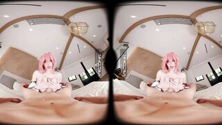 VR Conk Genshin Impact Yae Miko A sexy Teen Cosplay Parody with Melody Marks In VR Porn