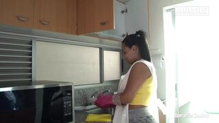 Teen Maid Andrea Flores Facialized After Oily Hardcore Fuck with Houseowners - MAMACITAZ