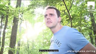CUM and GO!! Public Park QUICKIE: Talena - StevenShameDating