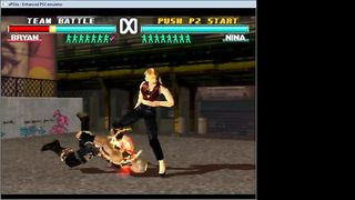 Submissive Tekken 3 Characters Give in to Nina's Feet.