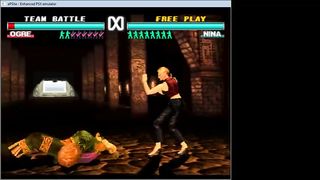 Submissive Tekken 3 Characters Give in to Nina's Feet.