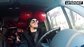 Black Sophie Picked Up For Valentine's Day Sex In The Bus - LETSDOEIT