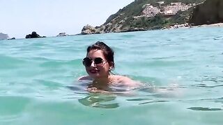 Anna Polina interracial public sex on beach - MySexMobile