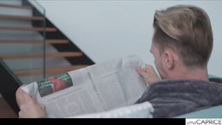 NASSTYx Kinky Liya Silver is gift wrapped, collared and craving big cock from her boss