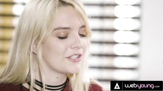 Conflicted Teen Kristen Scott Discovers Her Sexuality With Lesbian Petite Blonde Kenna James