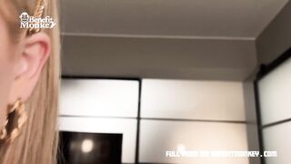 Busty American Blonde Blake Blossom Sucks a Cock and Swallows Creampie After Wild Hotel Sex