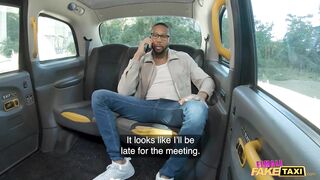 Female Fake Taxi Lady Gang she her ass spunked on after a BBC anal sex session