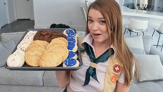 POVD Motivated Teasing Girl Scout Cookie Girl Fucks Big Dick