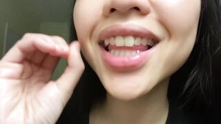 JOI Asian Cum Dumpster Begs For You To Stroke Your Cock And Nut In Her Mouth | Hinasmooth