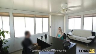Loan4k. Pretty Blonde Allie Rae Gladly gives her Submissive Sissy to Loanj