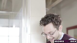 Hot & Horny Milf Alexis Fawx Double Dips Gets Stepsons Creampie after husband's Facial
