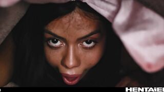 Cute Ebony Girl Gets Trappet In Magic Carpet - Canela Skin Hentai Anime Bunny Girl Creampie Ahegao